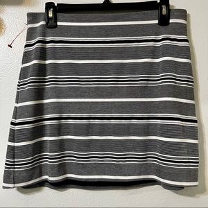 Express striped mini skirt size M